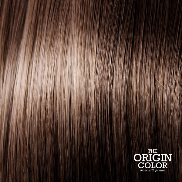 Професионална амонячна боя за коса - Nook The Origin Color 100 мл - Nook the origin permanent hair color 671 light caramel chestnut brown 100ml