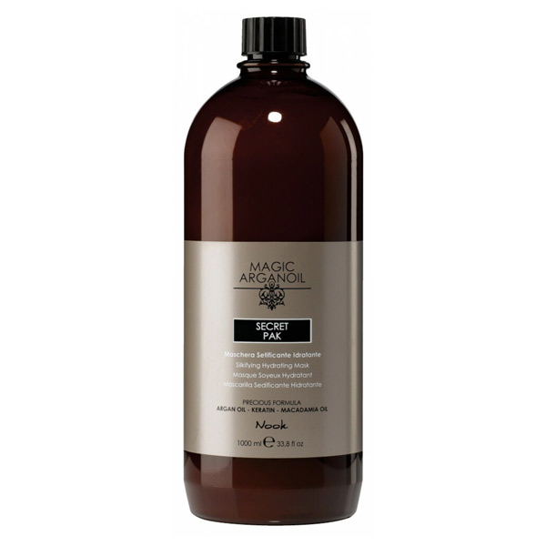 Хидратираща маска за копринено мека коса с арган - Nook Magic Arganoil Secret Pak - 1000ml
