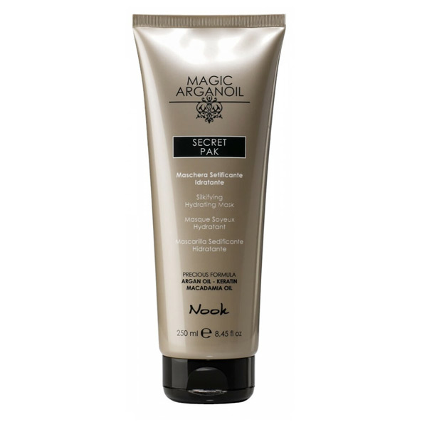 Хидратираща маска за копринено мека коса с арган - Nook Magic Arganoil Secret Pak - 250ml