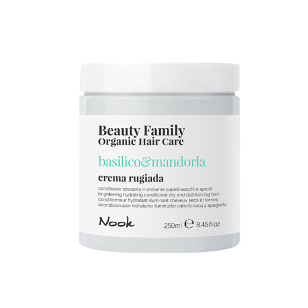 ХИДРАТИРАЩ БАЛСАМ ЗА СУХА КОСА БЕЗ БЛЯСЪК – NOOK-BEAUTY FAMILY -BASILICO & MANDORLA- 250ml