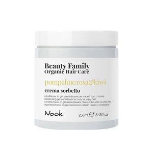 РЕВИТАЛИЗИРАЩ БАЛСАМ ЗА КЪДРАВА ИЛИ ЧУПЛИВА КОСА – NOOK-BEAUTY FAMILY -POMPELMO ROSA & KIWI- 250ml