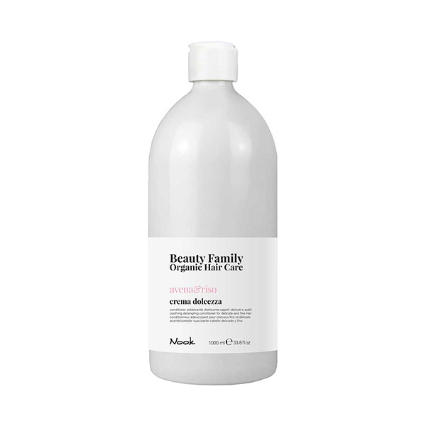ОМЕКОТЯВАЩ РАЗПЛИТАЩ БАЛСАМ ЗА ДЕЛИКАТНА И ТЪНКА КОСА – NOOK-BEAUTY FAMILY -AVENA & RISO- 1000ml