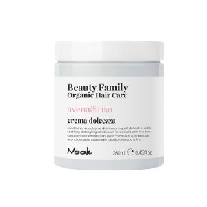 ОМЕКОТЯВАЩ РАЗПЛИТАЩ БАЛСАМ ЗА ДЕЛИКАТНА И ТЪНКА КОСА – NOOK-BEAUTY FAMILY -AVENA & RISO- 250ml