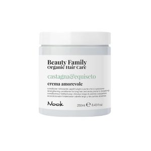 ЗАЗДРАВЯВАЩ БАЛСАМ ЗА ДЪЛГА КОСА И КРАИЩА СКЛОННИ КЪМ НАКЪСВАНЕ – NOOK-BEAUTY FAMILY -CASTAGNA & EQUISETO- 250ml