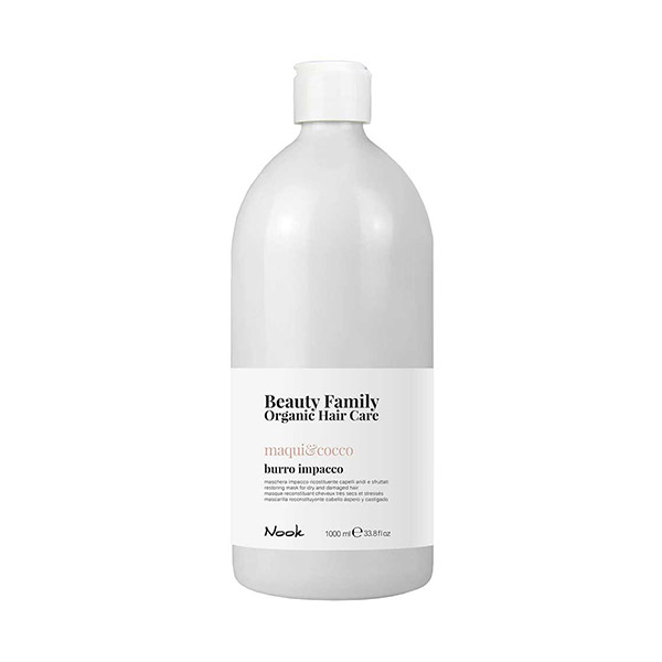 ВЪЗСТАНОВЯВАЩА МАСКА ЗА СУХА И УВРЕДЕНА КОСА – NOOK-BEAUTY FAMILY -MAQUI & COCCO- 1000ml