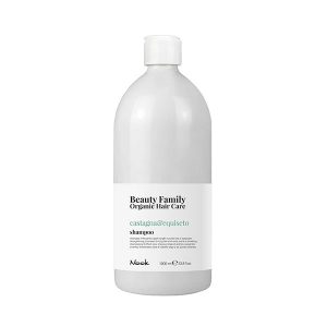 ЗАЗДРАВЯВАЩ ШАМПОАН ЗА ДЪЛГА КОСА И КРАИЩА СКЛОННИ КЪМ НАКЪСВАНЕ – NOOK-BEAUTY FAMILY -CASTAGNA & EQUISETO- 1000ml