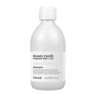 РЕГЕНЕРИРАЩ ШАМПОАН ЗА ХИМИЧЕСКИ ТРЕТИРАНИ КОСИ – NOOK-BEAUTY FAMILY -ROMICE & DATTERO- 300ml