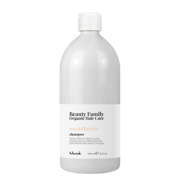 ЗАГЛАЖДАЩ ШАМПОАН ЗА ПРАВИ И ХВЪРЧАЩИ КОСИ – NOOK-BEAUTY FAMILY -ZUCCA & LUPPOLO- 1000ml