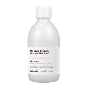 ЗАГЛАЖДАЩ ШАМПОАН ЗА ПРАВИ И ХВЪРЧАЩИ КОСИ – NOOK-BEAUTY FAMILY -ZUCCA & LUPPOLO- 300ml