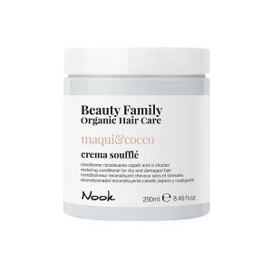 ВЪЗСТАНОВЯВАЩ БАЛСАМ ЗА СУХА И УВРЕДЕНА КОСА – NOOK-BEAUTY FAMILY -MAQUI & COCCO- 250ml