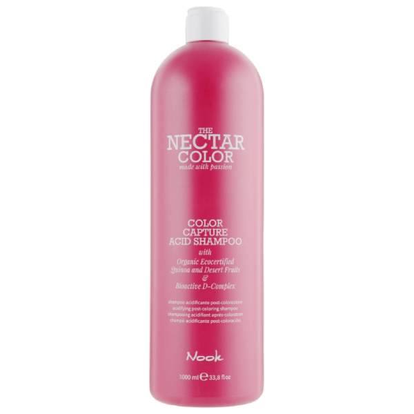 Запечатващ цвета професионален кисел шампоан за боядисана коса - Nook The Nectar Color Capture Acid Shampoo- 1000ml