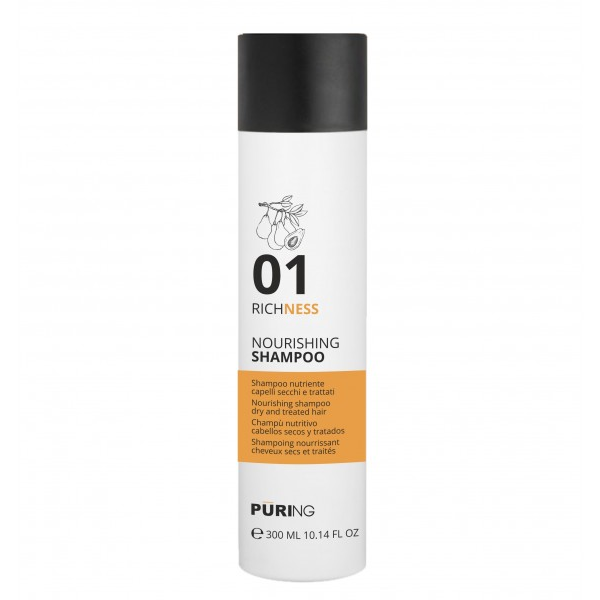 ПОДХРАНВАЩ ШАМПОАН ЗА СУХА И ТРЕТИРАНА КОСА –PURING -RICHNESS- 300ml