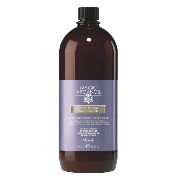 Балсам за сияйна руса коса с арган - Nook Magic Arganoil Ritual Blond (Blond Story) Conditioner- 1000ml