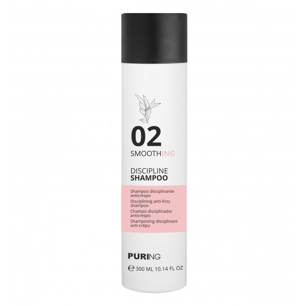 Дисциплиниращ anti-frizz шампоан за къдрава, непокорна и порьозна коса –PURING -Smoothing Discipline Shampoo- 300ml