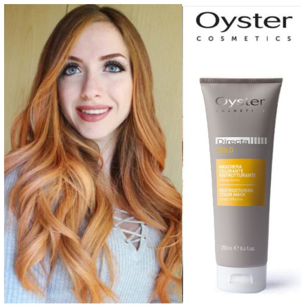 Цветна тонираща реструктурираща маска за коса за освежаване на цвета - Oyster Directa - 250ml - Cvetna tonirashta restrukturirashta maska za kosa osvejavane cveta oyster directa gold 1 250ml