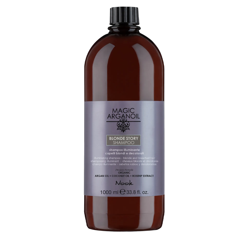 Анти - жълт шампоан за руса коса - Nook Magic Arganoil Blonde Story Shampoo extra violet - 1000ml