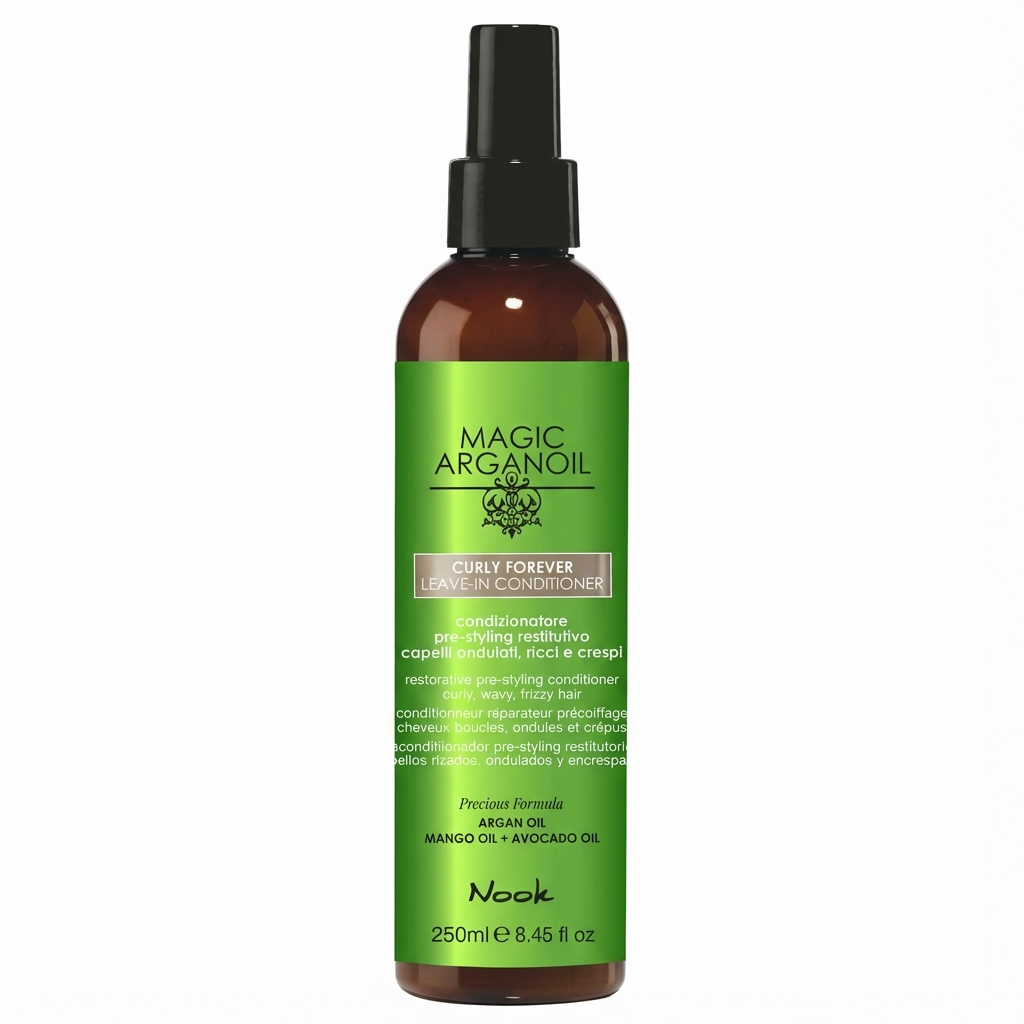 Възтановяващ балсам за къдрава коса - Nook Magic Arganoil Curly Forever Leave-In Conditioner 250 ml