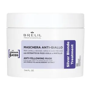 Маска против жълти оттенъци Brelil Silver Blonde 220 мл